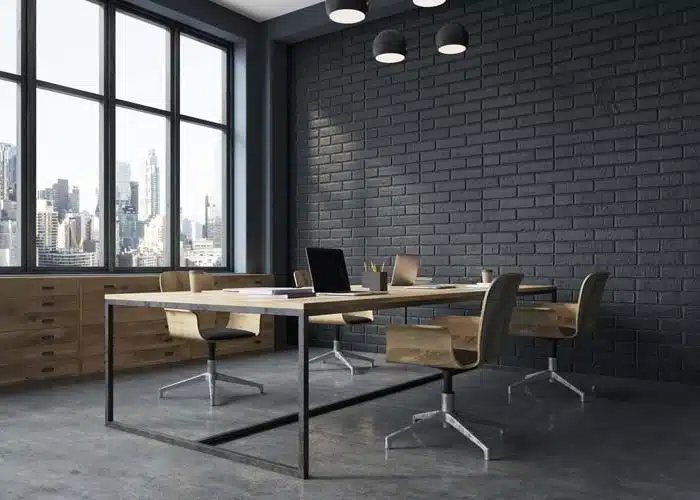 idees de brique mural interieur pour bureaux